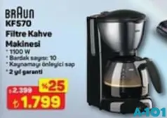 BRAUN KF570 FİLTRE KAHVE MAKİNESİ BRAUN KF570 FİLTRE KAHVE MAKİNESİ